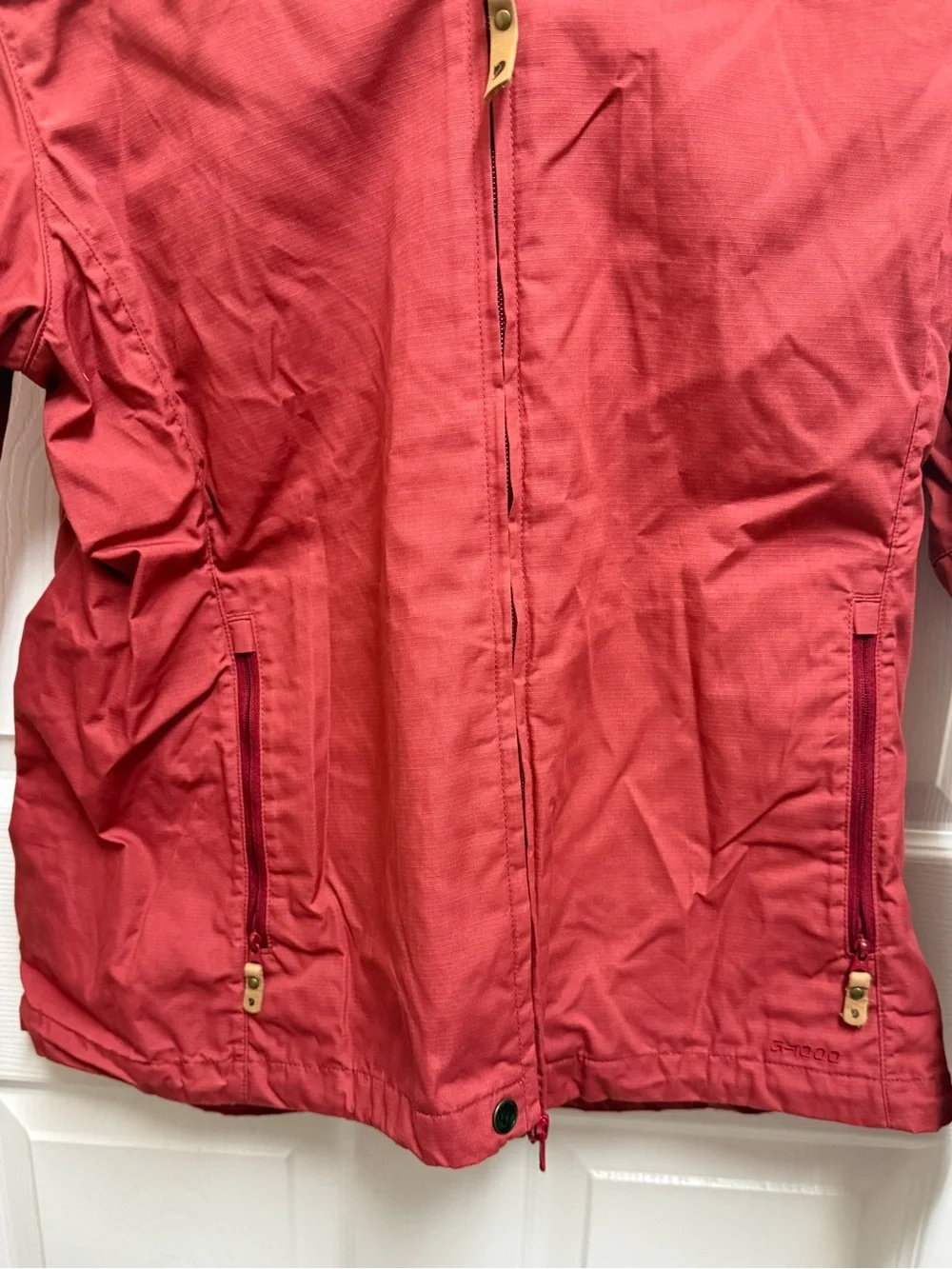 Fjallraven Red Lightweight Hooded Jacket